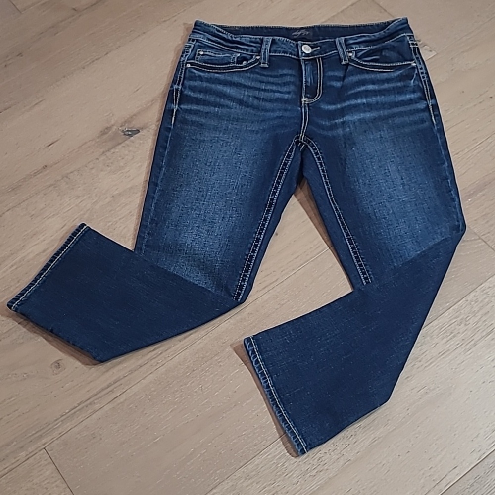 EUC Daytrip Jeans Women's sz 29 Virgo Crop Leg Mid Rise Denim Jeans